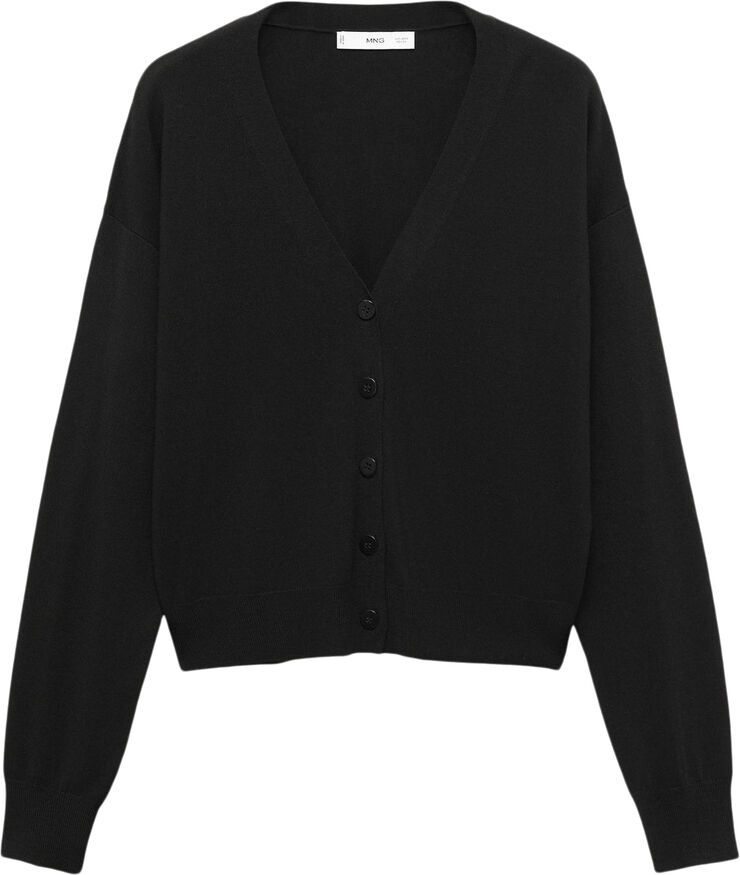 MANGO CARDIGAN. -- LUCCA Black