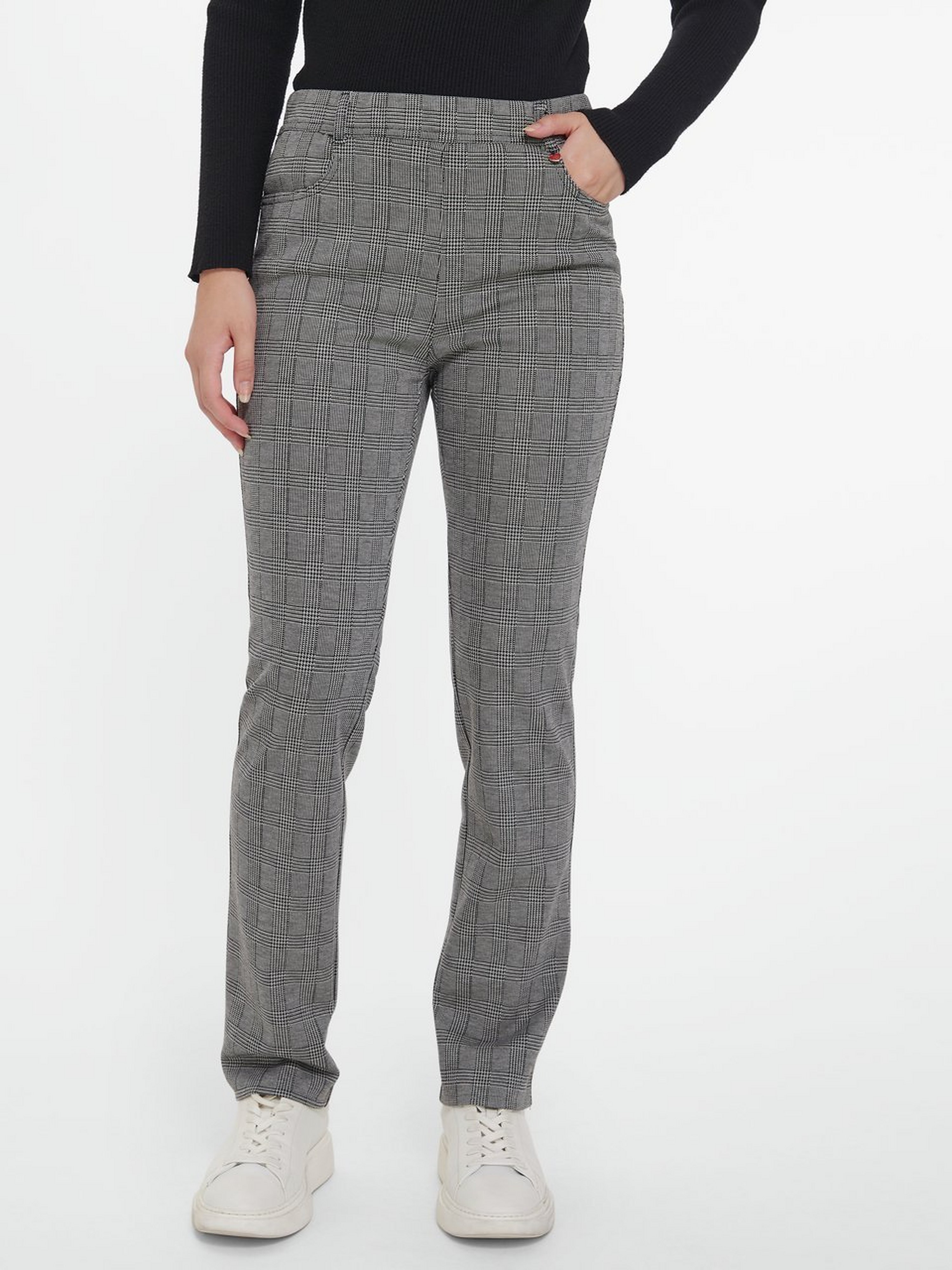 Hose „Alice“ mit Karo-Muster