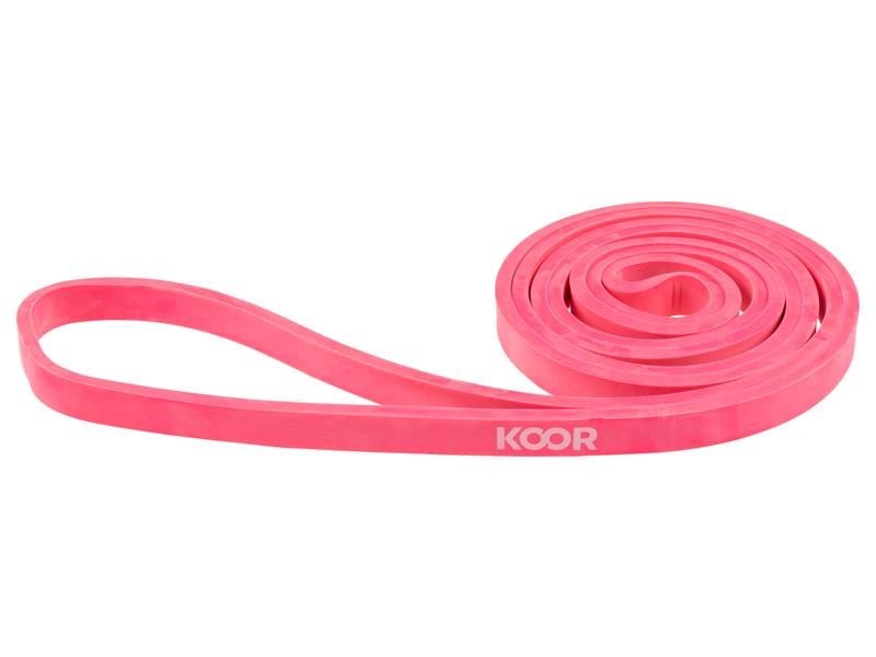 KOOR Fitnessband extra leicht, Pink Hochwiderstandsband für das Training zu Hause