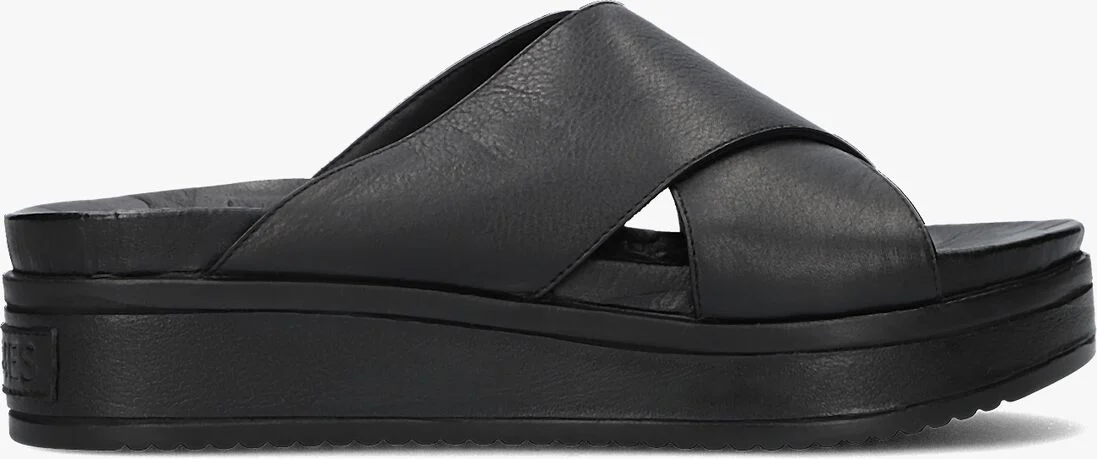 SHABBIES zwarte shabbies slippers 170020437 shs09020