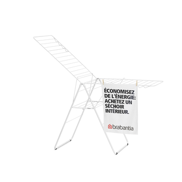 Brabantia HangOn Droogrek - 25 m - Inklapbaar wasrek - White