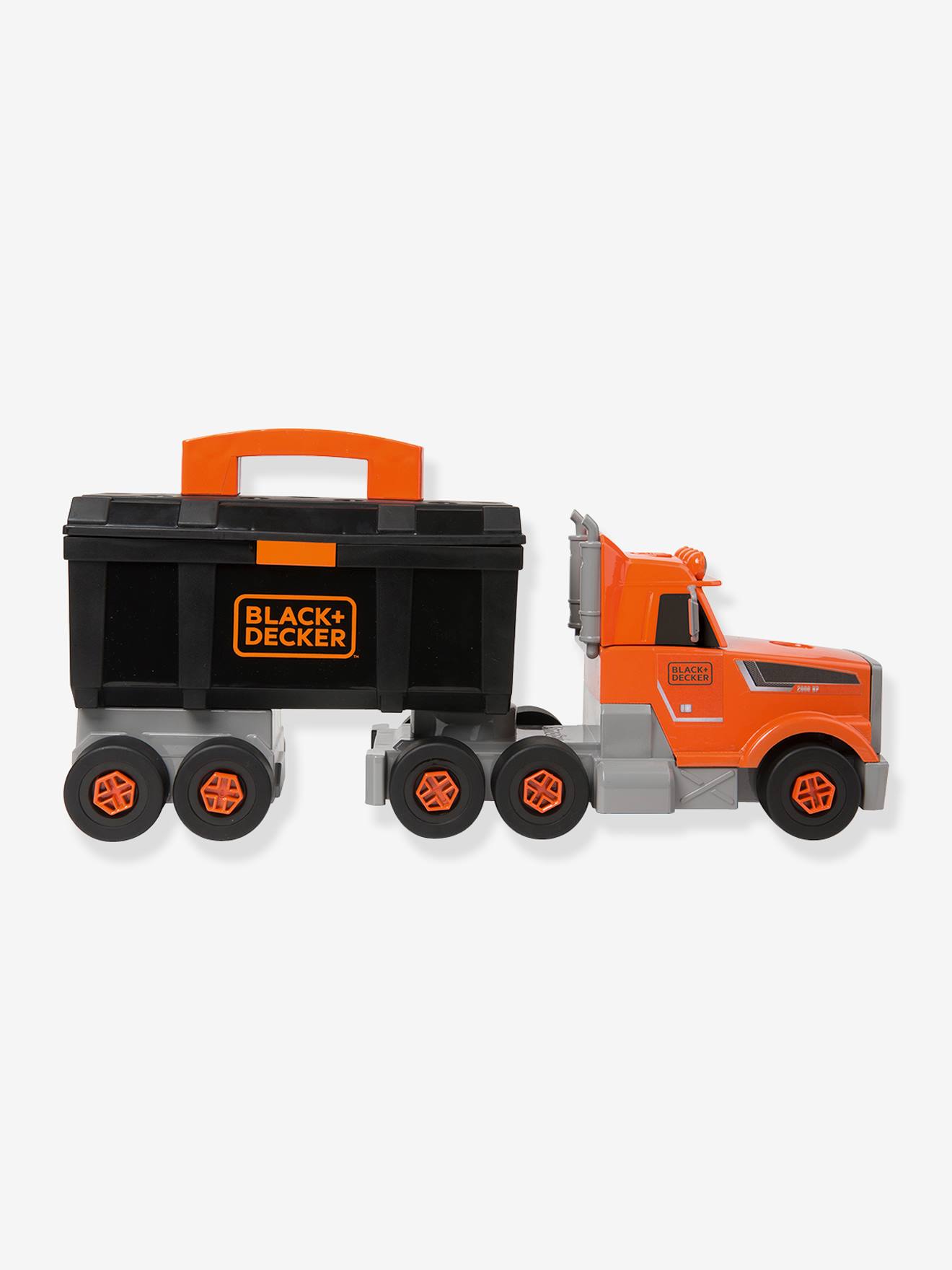 Caminhão de ferramentas Black+Decker SMOBY, laranja/preto/cinza