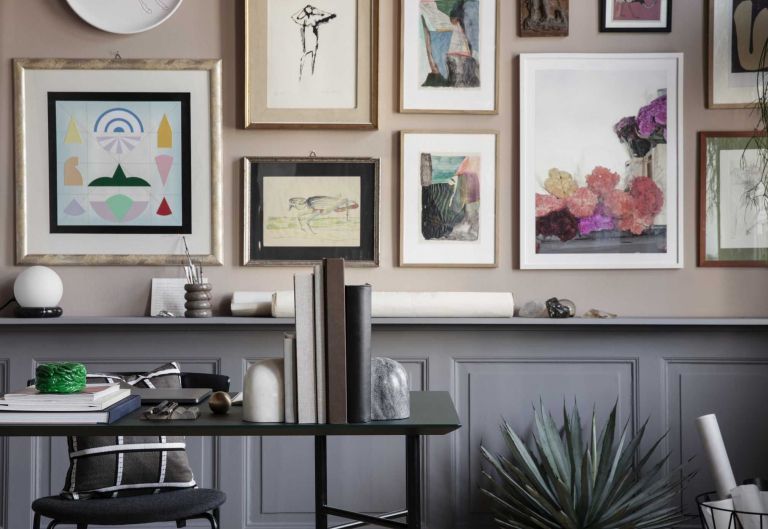 Ferm Living Herman gestoffeerde stoel donkerblauw