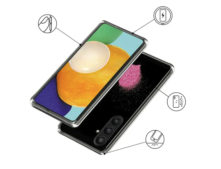 Samsung Galaxy A56 Schutzhülle TPU Case Herz Design - Pink