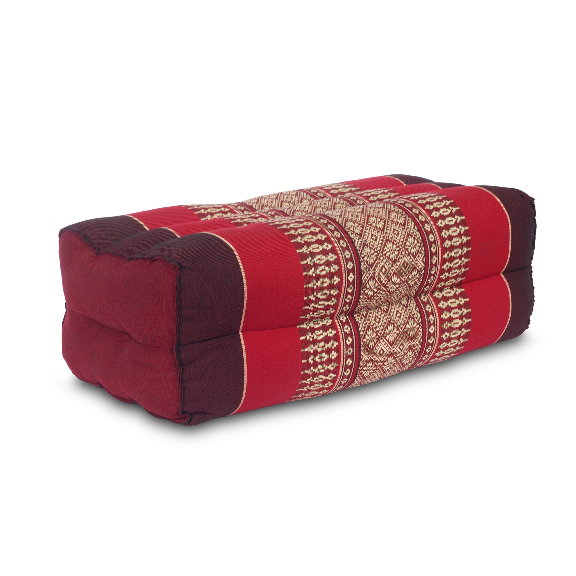 Yogakissen, burgund, rot, B 35 cm, H 15 cm, T 16,5 cm von fischer's lagerhaus