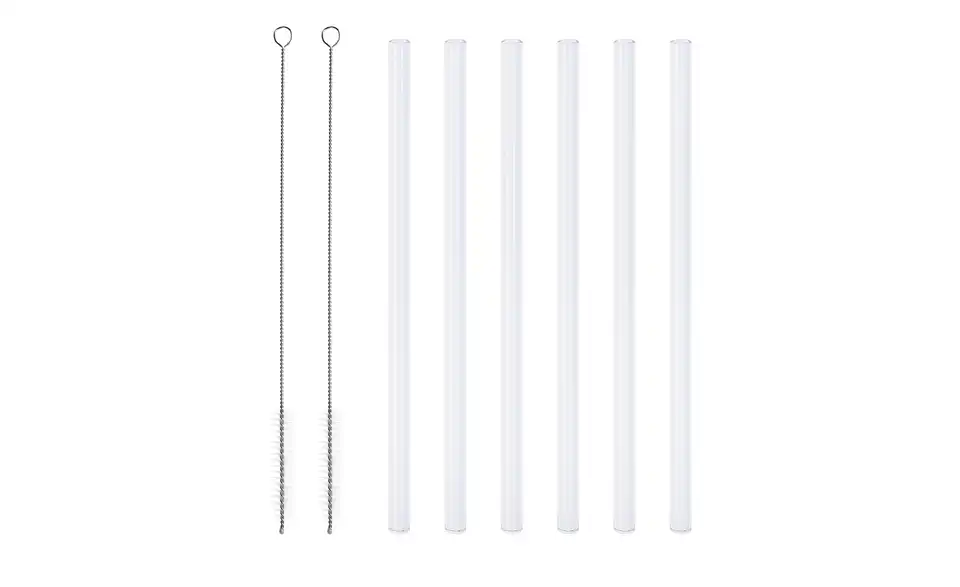 Peill+Putzler Glas-Trinkhalm-.Set transparent gerade
