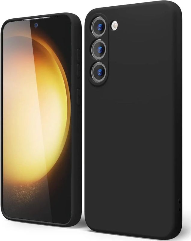 Samsung Galaxy S23 Plus Hoesje met Camera Bescherming Dun TPU Zwart