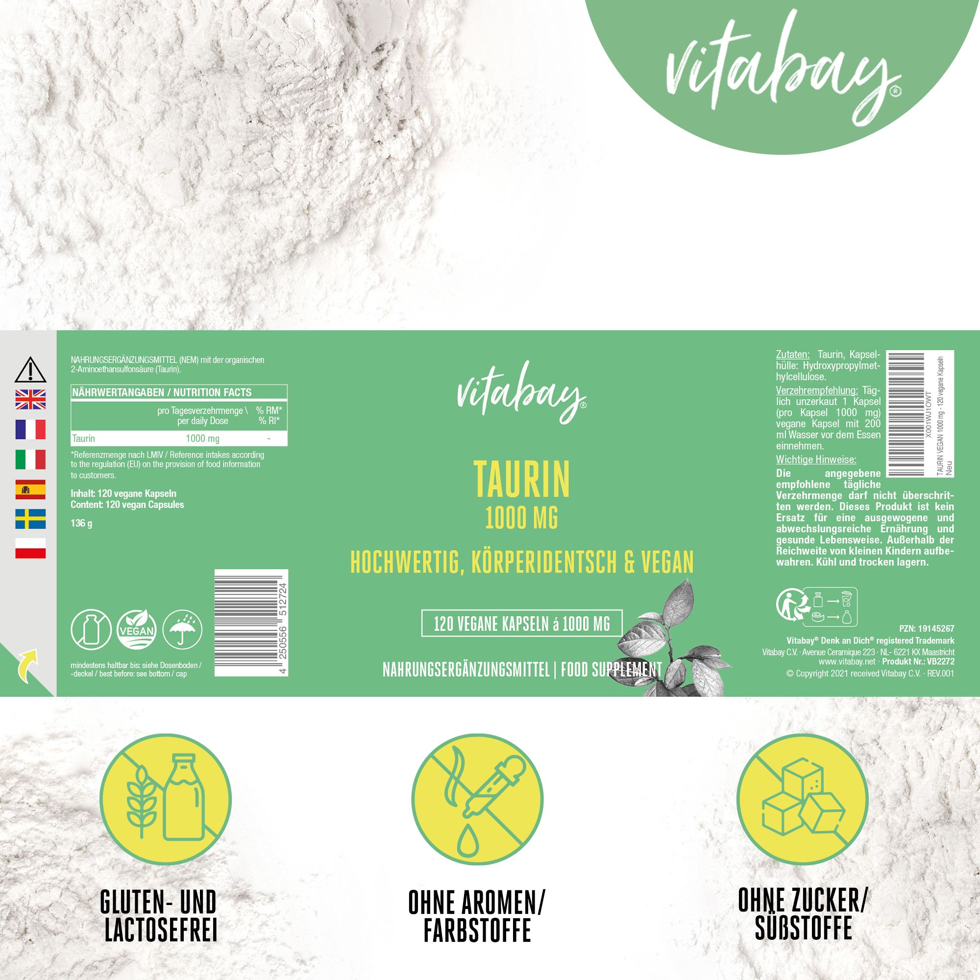 Vitabay Taurin 1000 mg