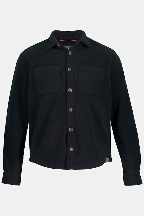 STHUGE Hemd, Overshirt, Fleece, Langarm, Modern Fit, Kentkragen, bis 8 XL