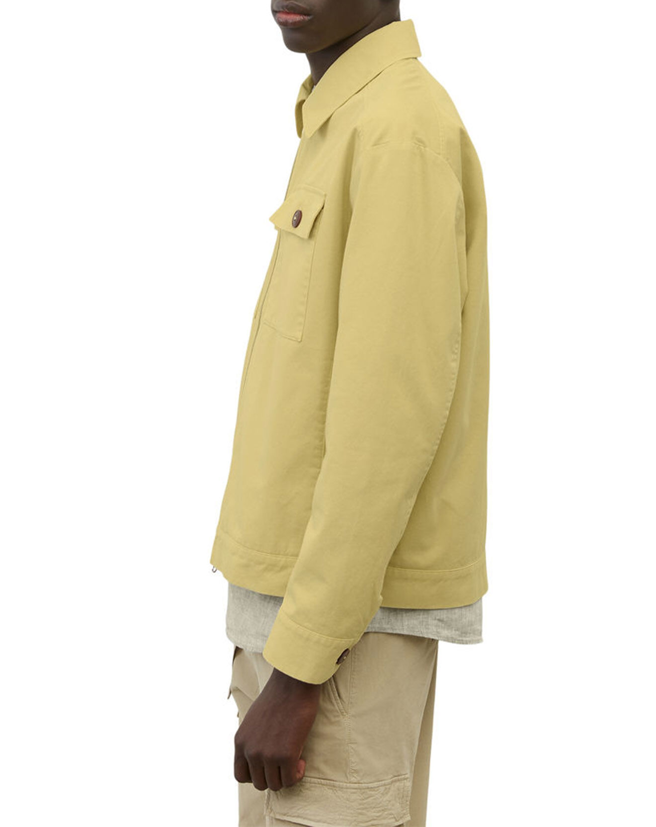 Marc O'Polo Blouson Coton Organic Double Poche jaune clair