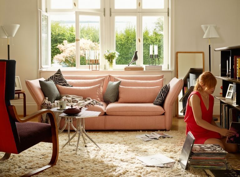 Vitra Mariposa 2,5-zits bank Iroko donkergrijs