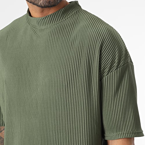 Ensemble Tee Shirt Et Pantalon Vert Kaki