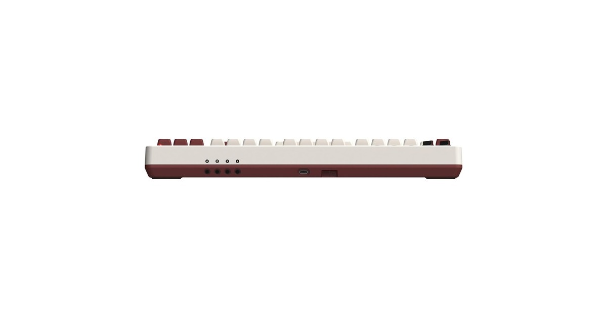 8BitDoFamicom Bundel, gaming toetsenbord  (Beige/rood, US lay-out, Kailh Box White, USB / 2,4 GHz / Bluetooth)