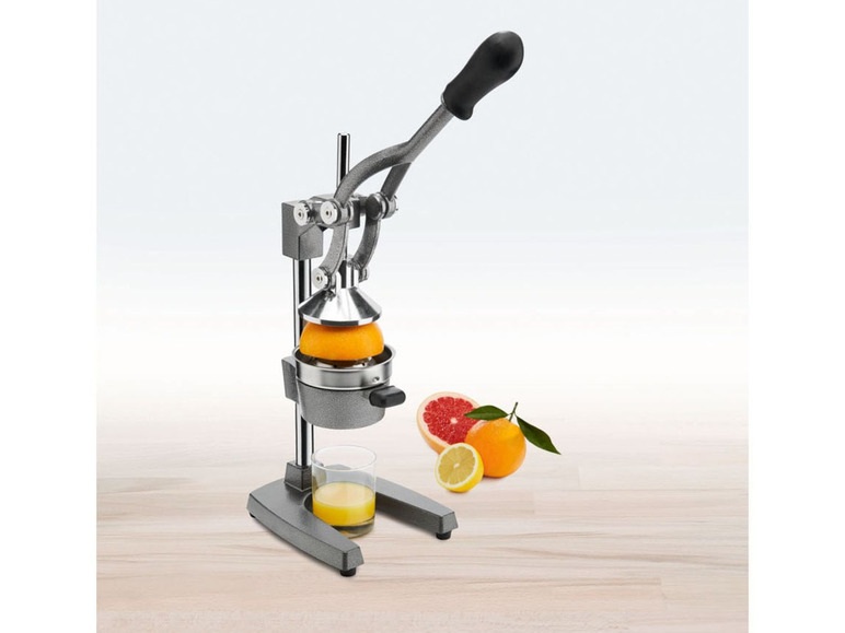 Citruspers met hendel, van massief gietijzer