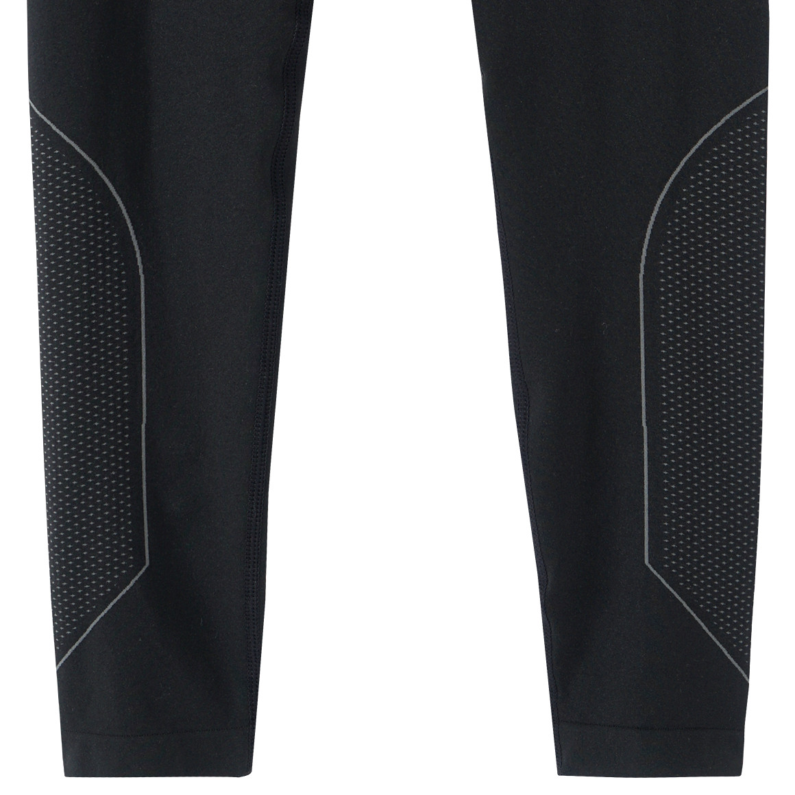 Yigga Jungen Thermo-Leggings in Unifarben schwarz