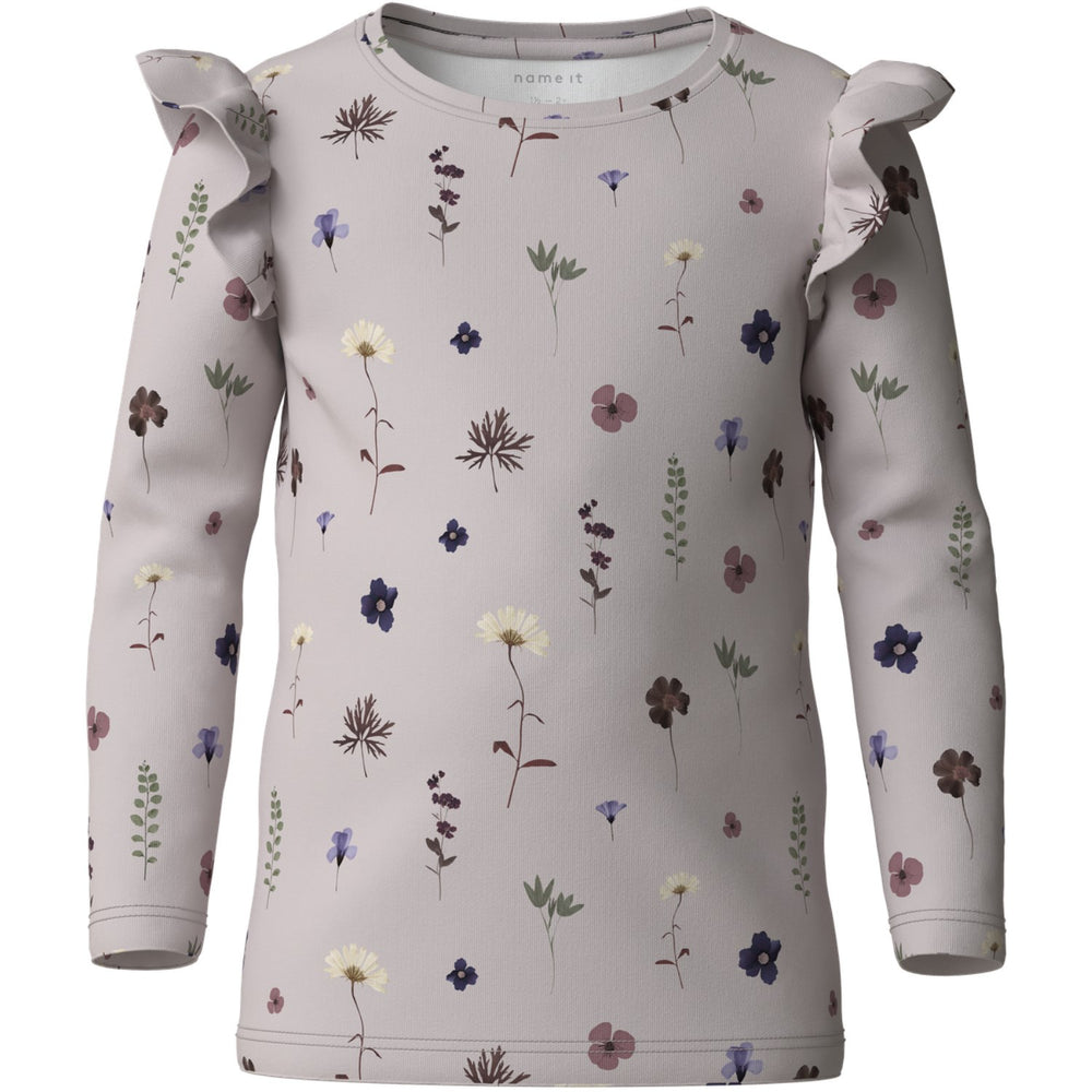 Køb Name It Lilac Ash Nmffilulu Ls Xsl Top