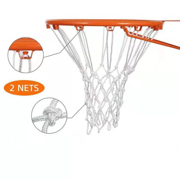 INF Kraftig basketballnett i polyester - 5,0 mm tykt  0