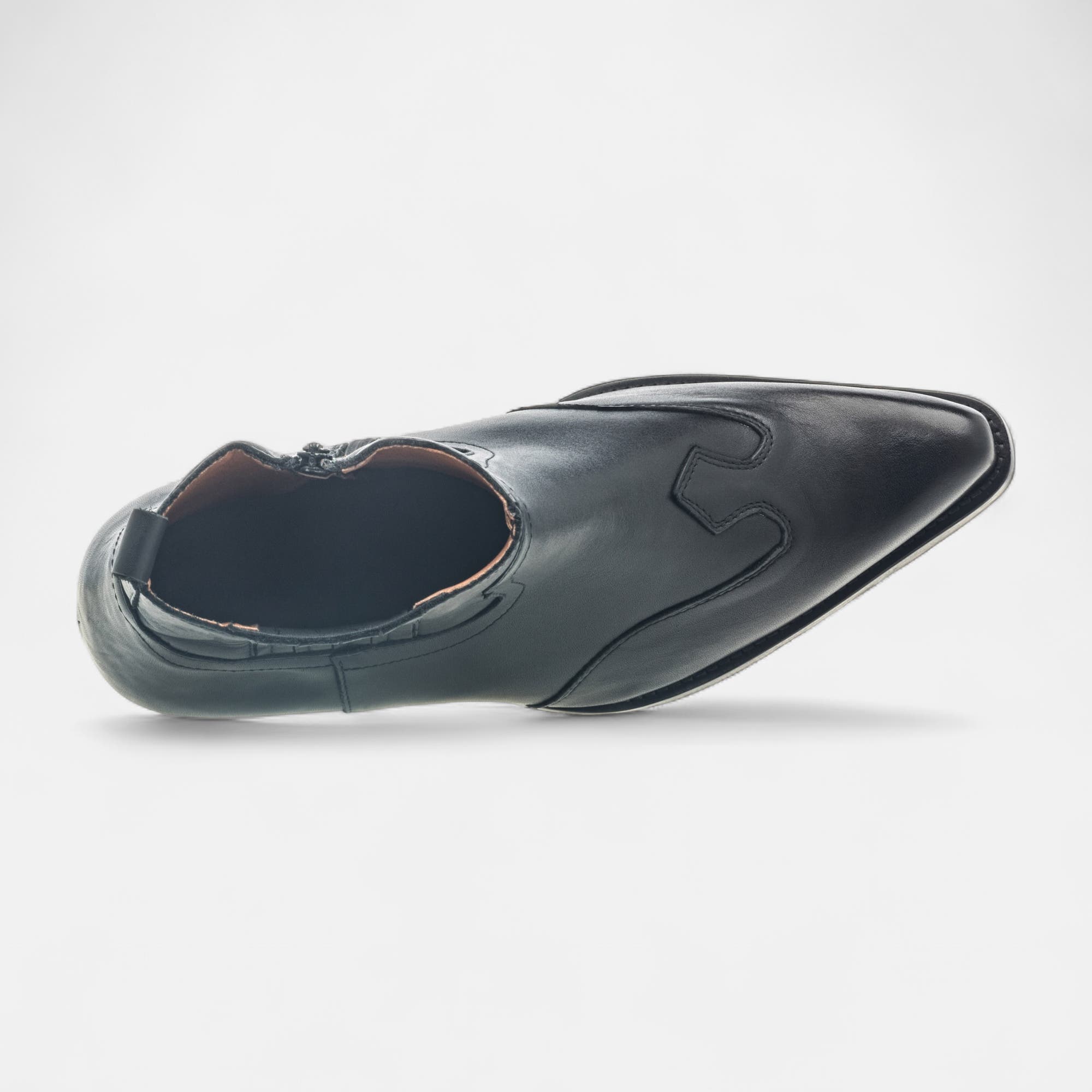 Bottines Homme en cuir noir