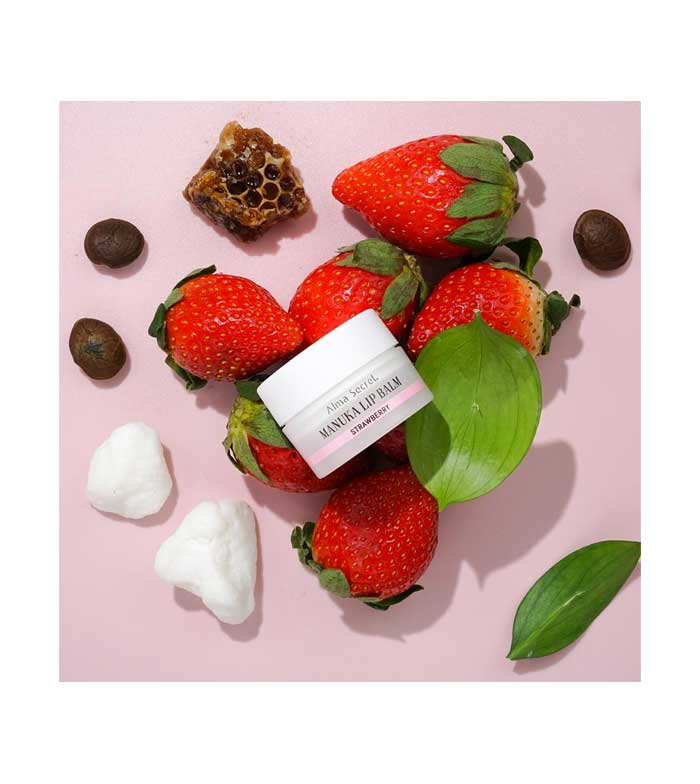 Alma Secret - Bálsamo Reparador para os Lábios Manuka Lip Balm - Morango