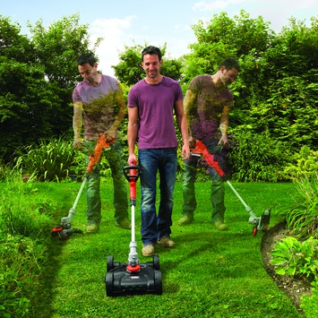 BLACK DECKER 18V 3-in-1 strimmer LI-ION 20 cm incl. 2,0Ah accu   lader