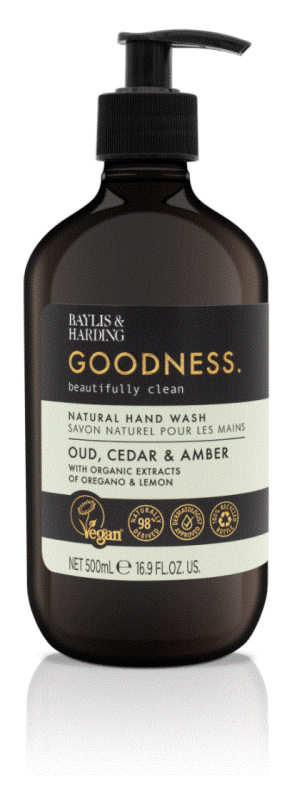 Baylis & Harding Goodness Handzeep Oudh, Ceder & Amber 500ml