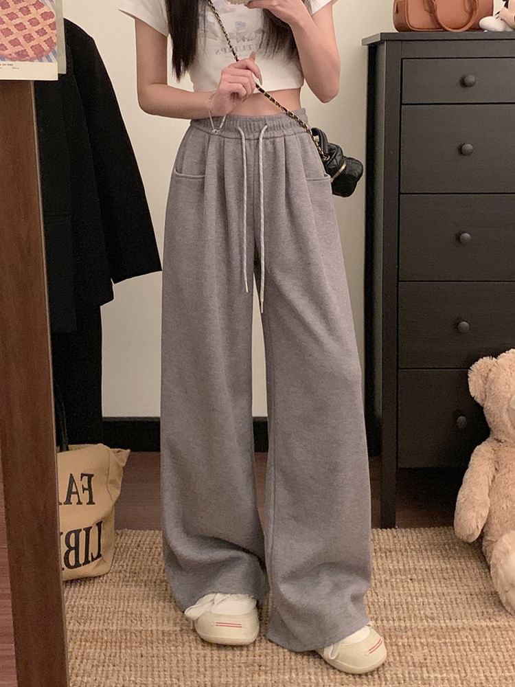 Kizmi - Trekkoord, hoge taille, wijde joggingbroek in 5 kleuren