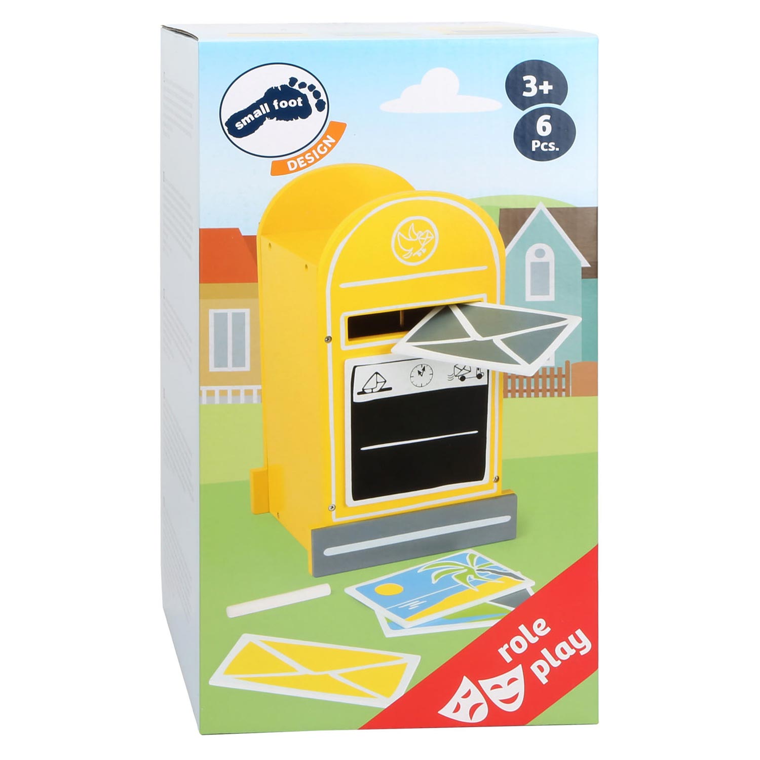 Small Foot-Houten Brievenbus met Accessoires