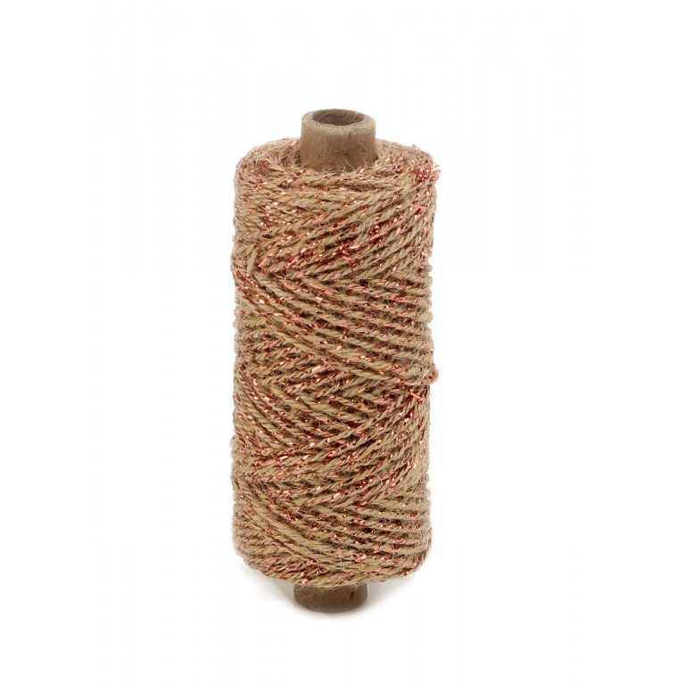 Flaxcord Deluxe Juteschnur m. Metallicfaden