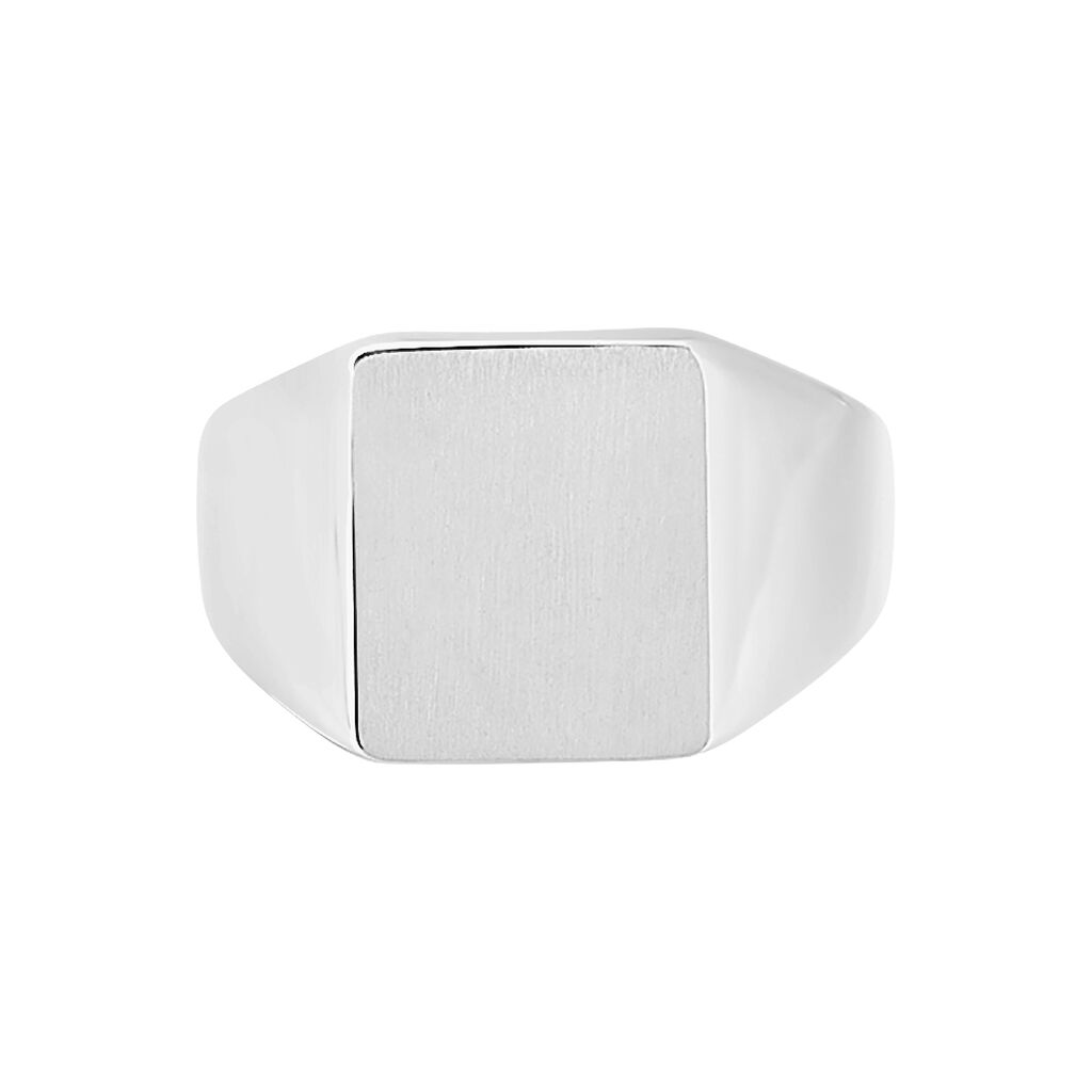 Chevalière Gaspare Argent Blanc