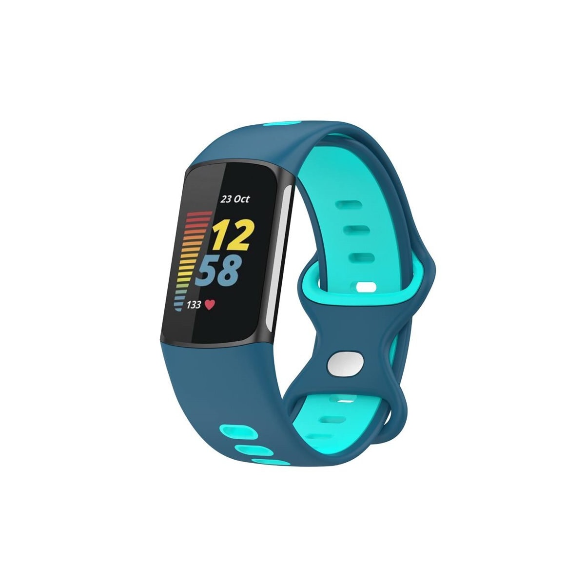 Twin Sport Armband Fitbit Charge 5 - Blå/turkis