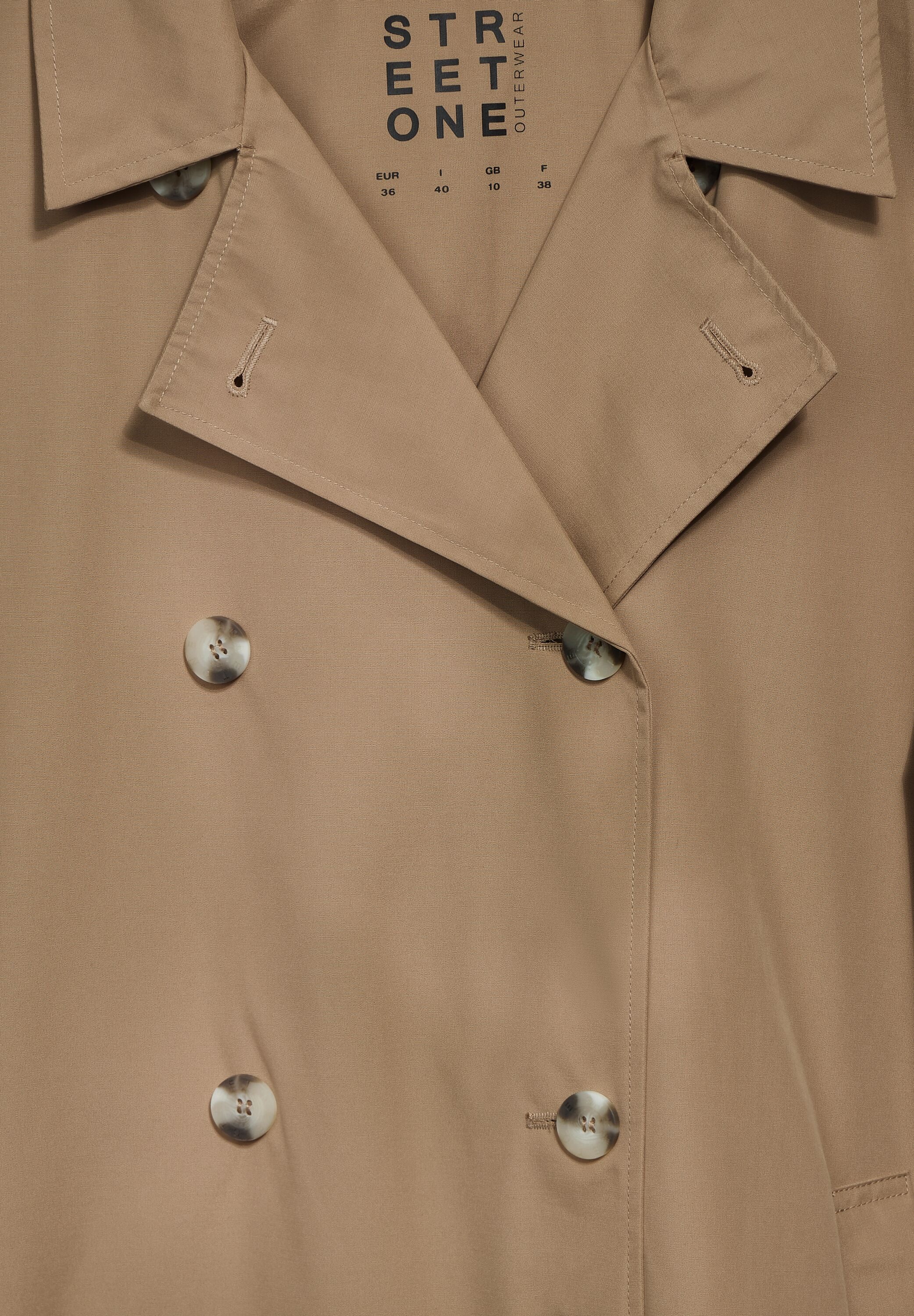 STREET ONE Outdoorjacke ohne Kapuze mit Gürtel zum Taillieren