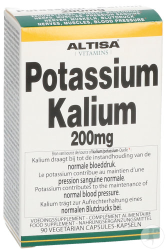 Altisa Potassium 200mg Capsules Végétariennes 90