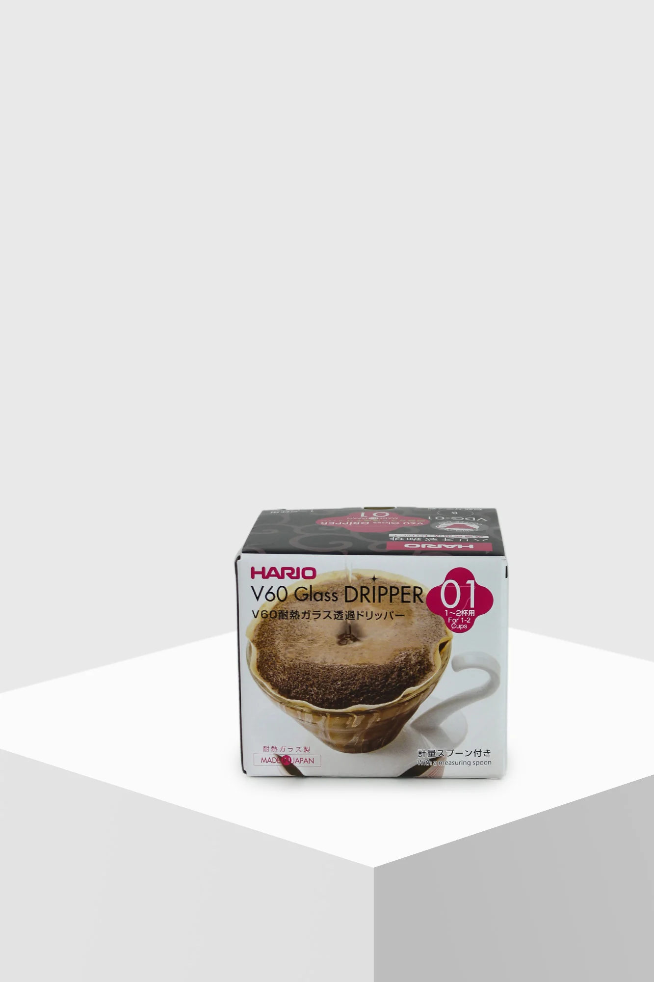 Hario V60 Glass Coffee Dripper 01 Kaffeefilter (Handfilter) schwarz