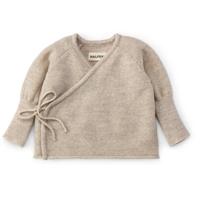 Baby-Wickeljacke Merinowolle, Beige