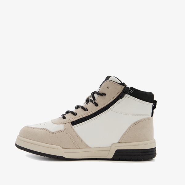 Blue Box hoge meisjes sneakers beige met ster