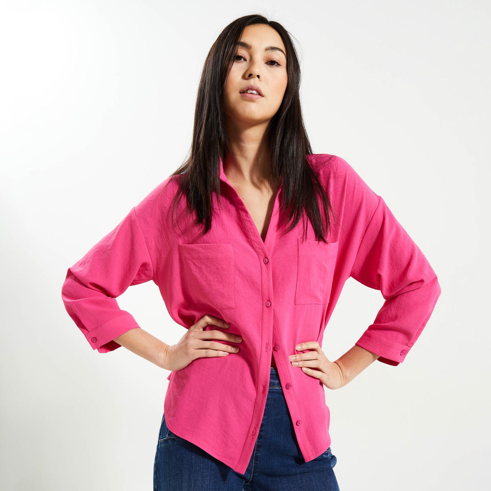 Chemise unie femme