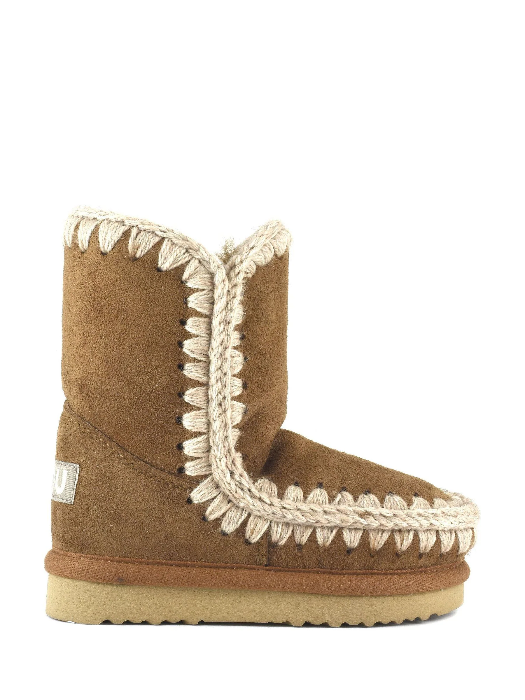 Mou Eskimo Sheepskin Lined Kids Suede Boots