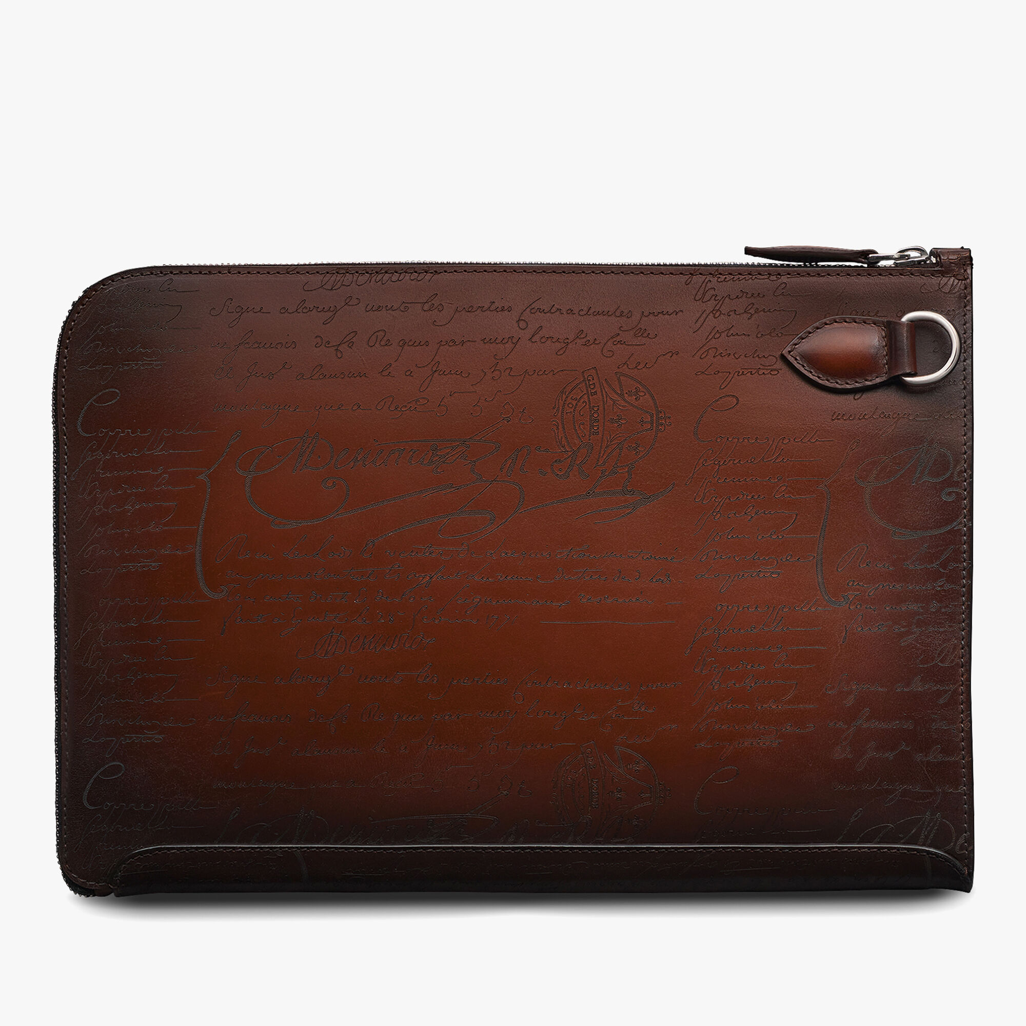 Pochette Nino Tgm En Cuir Scritto