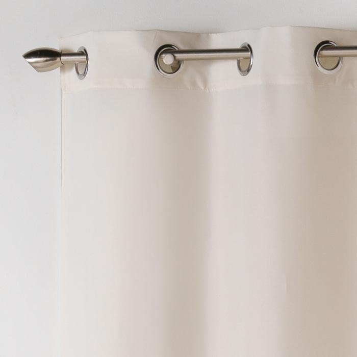 RIDEAU A OEILLETS 140X260CM ABSOLU NATUREL
