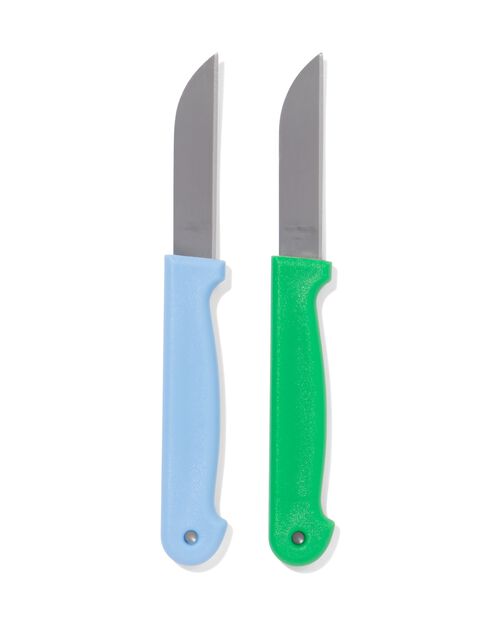 couteau à pommes de terre 2 pcs vert/bleu