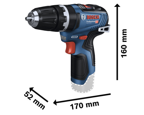 Bosch Professional GSB 12V-35 accu-slagboormachine inclusief 2 accu's (3,0 Ah), lader en L-BOXX