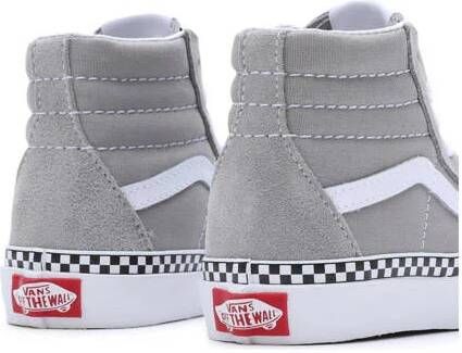 Vans SK8-Hi Checkerboard Foxing sneakers grijs Suede Meerkleurig 33
