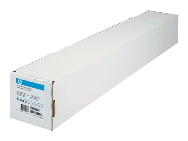 HP Universal Adhesive Vinyl - Mat - selv-klæbende - 11,4 millioner - Rulle (91,4 cm x 20 m) - 290 g/m² - 1 rulle(r) vinyl (pakke med 2) - for DesignJet 45XX, T1500, T2500, T3500, T7100, T7200, T920, Z5200, Z5400, Z6200, Z6600, Z6800