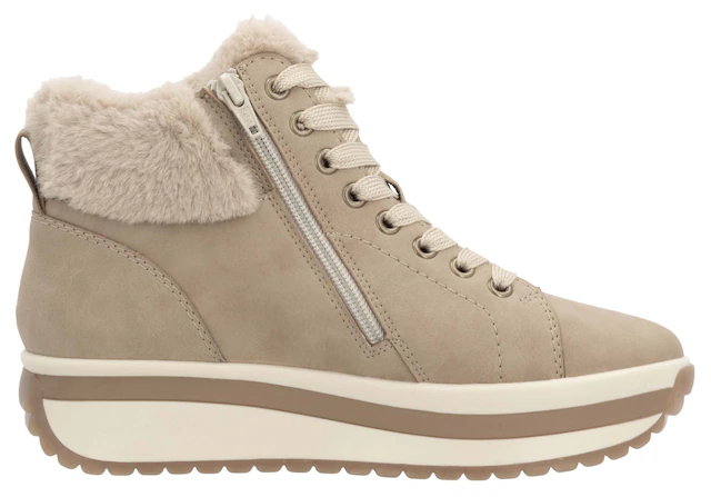 Rieker EVOLUTION Winterboots  Keilsneaker, Plateauboots mit Fellimitatkragen