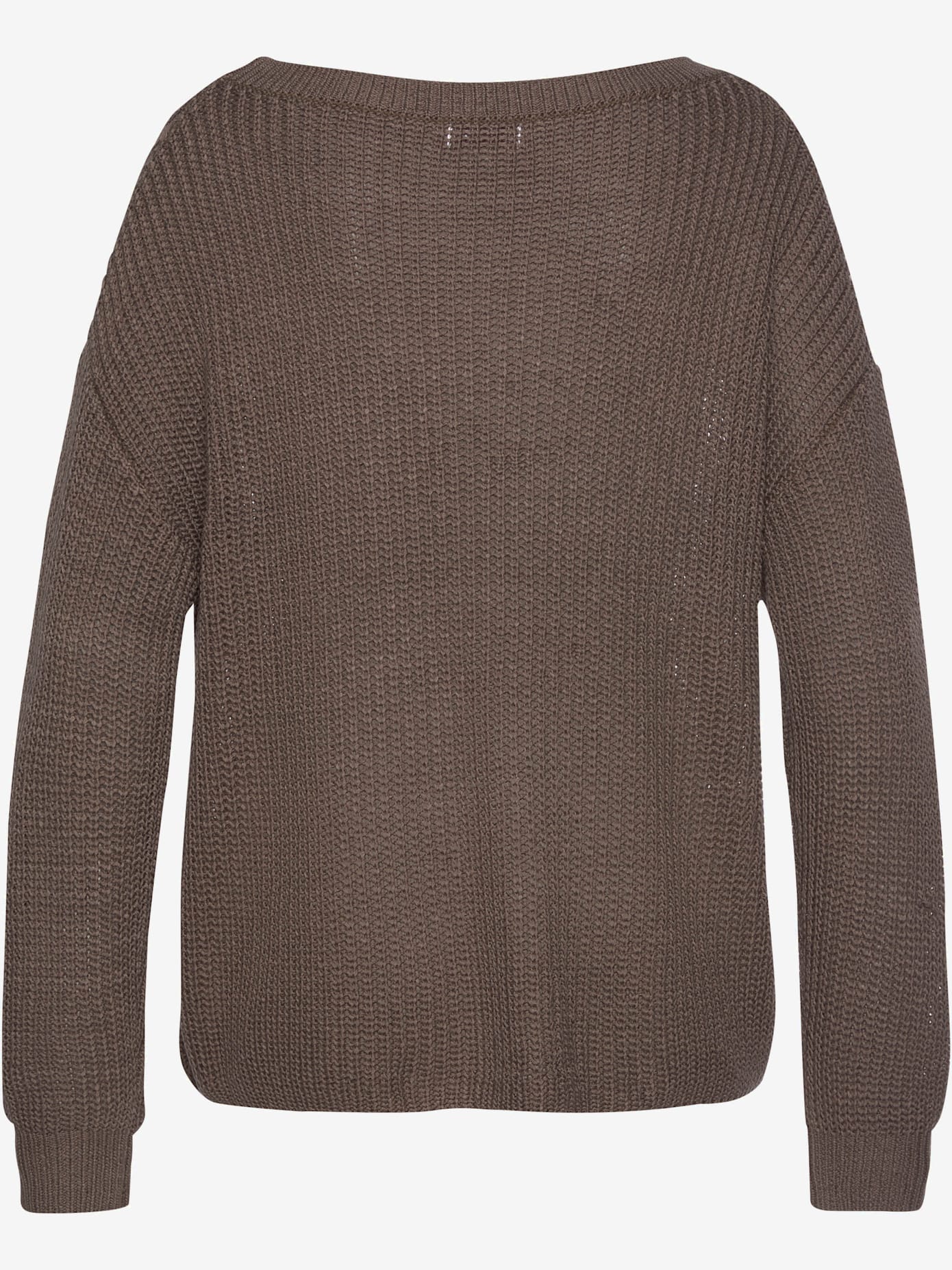 Pull en tricot large encolure ronde