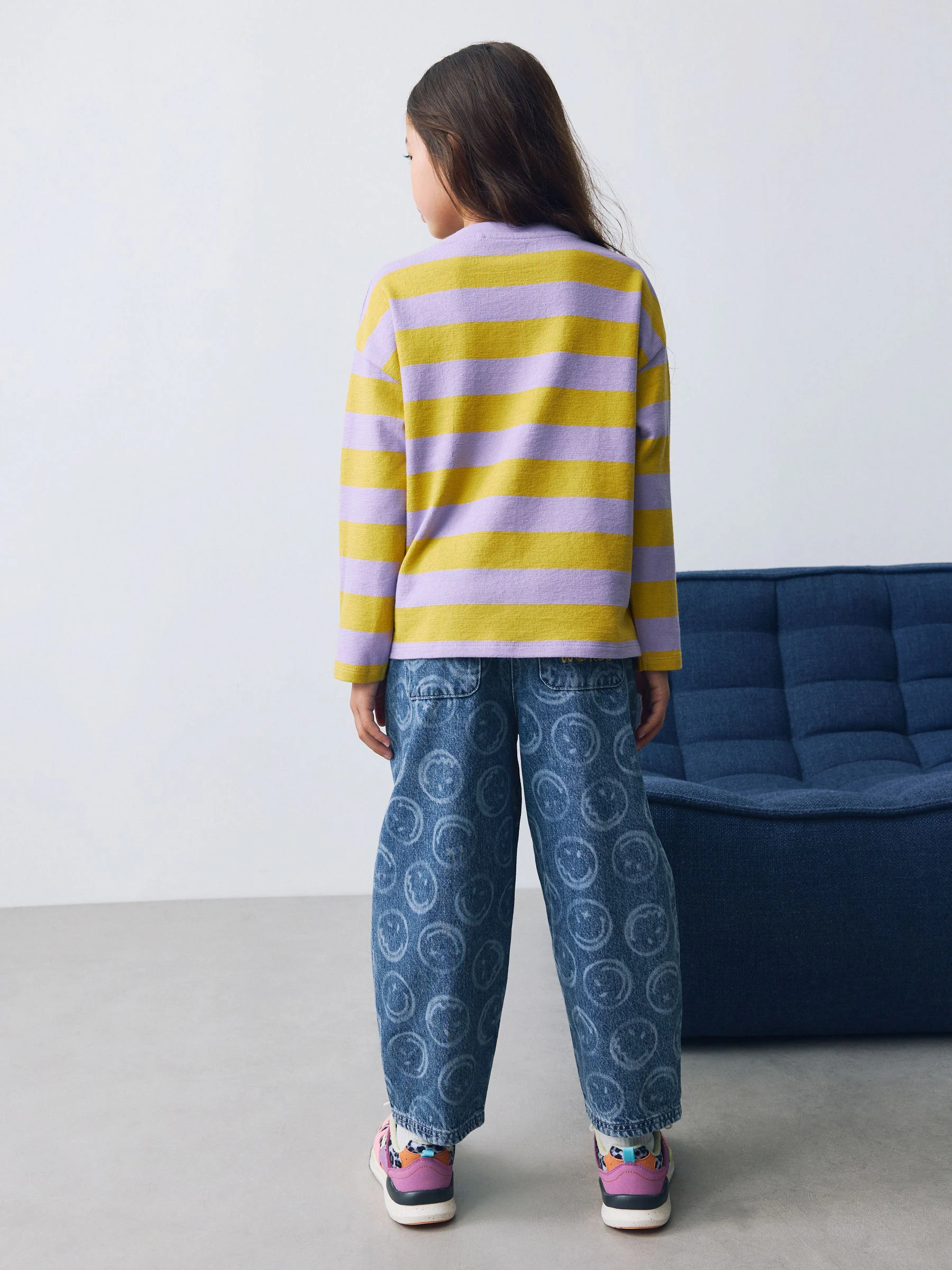 Normaal blauw - SmileyWorld® Pullon Barrel Jeans (3-16yrs)