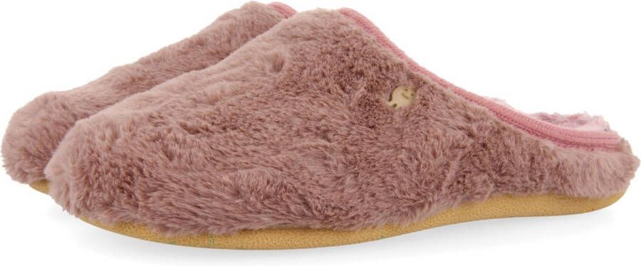 Hot Potatoes pantoffels oudroze Imitatiebont 34