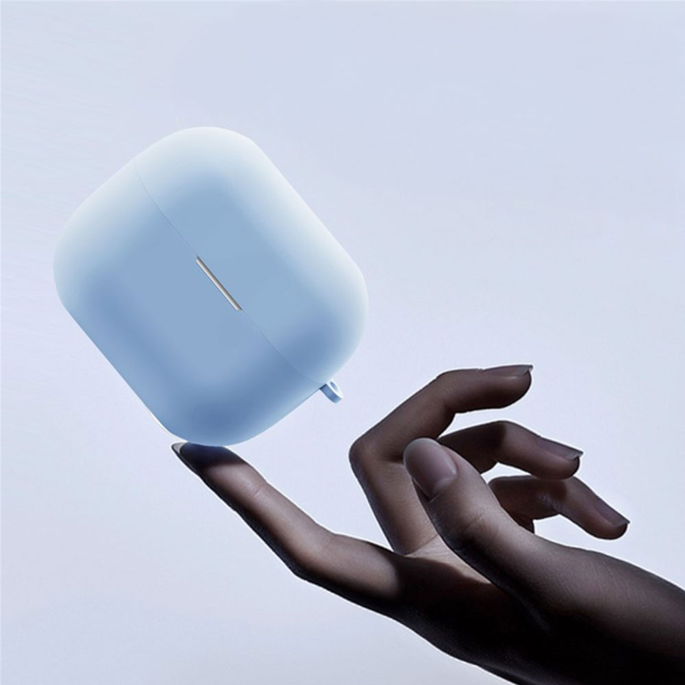 Samsung Galaxy Buds 3 / Buds 3 Pro Silikon Schutzhülle Abdeckung mit Karabinerhaken - Schwarz