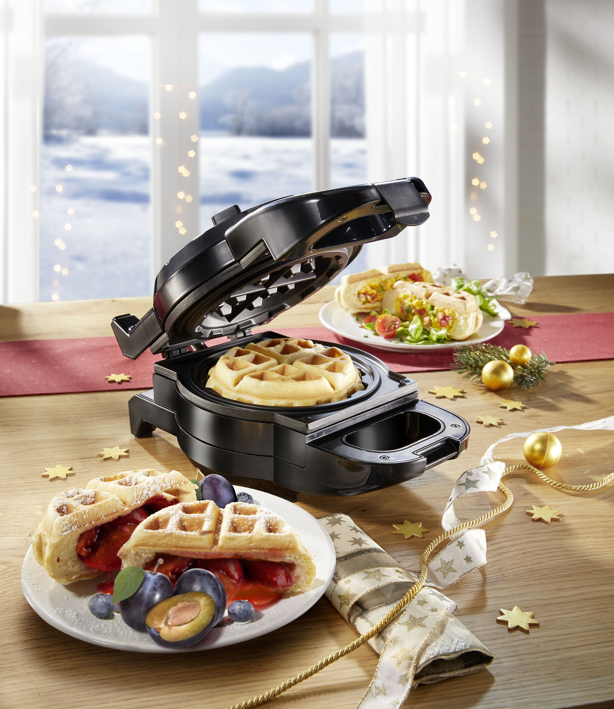 PowerXL Waffle Star für gefüllte Waffeln jeder Art