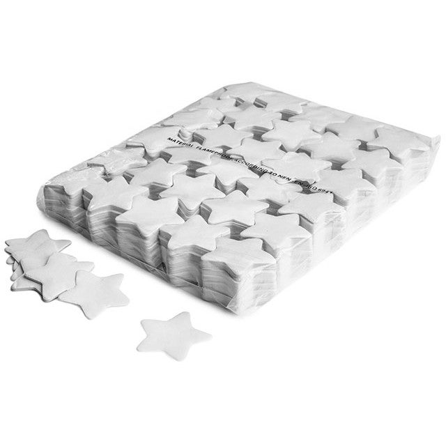 Magic FX CON03WH stervormige confetti 55mm wit